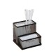 2 in 1 Metal Mesh Business Card Holder With Pencil Jar